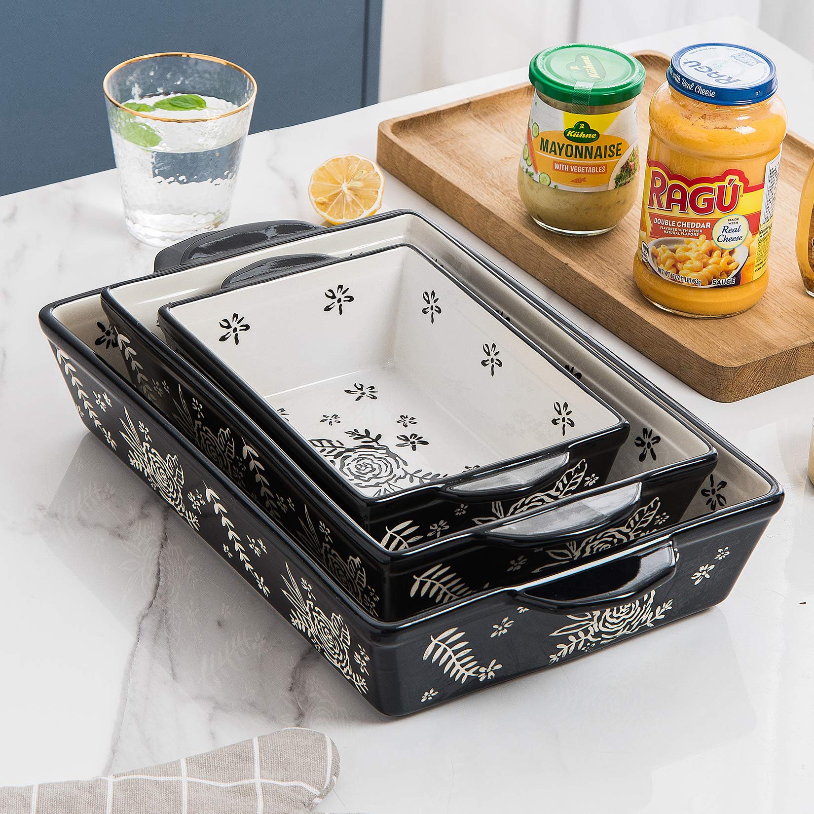 Amazon.com: Wisenvoy Casserole Dishes For Oven Baking Dish Ceramic
